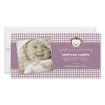 Little Monkey Baby Announcement Photo Card photo cards