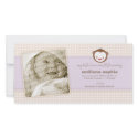 Little Monkey Baby Announcement Photo Card photo cards by minkideluxe Little Monkey Baby Announcement Photo Card photo cards