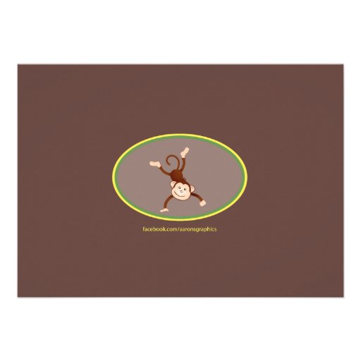 Little Monkey Baby Shower Invitation