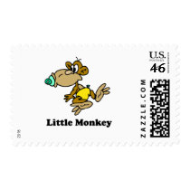 Little Monkey baby t-shirt Postage Stamps