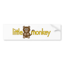 Little monkey bumper stickers