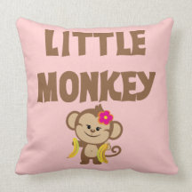 Little Monkey (Girl) Pillows