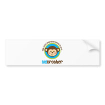 Little Monkey Going To Be A Big Brother Bumper Stickers