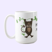 Little Monkey Hanging on the Vines mugs