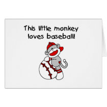 Little Monkey Loves Baseball cards