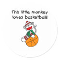 Little Monkey Loves Basketball stickers