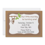 Little Monkey Party Invitation