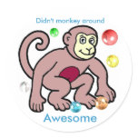 Little Monkey Reward Sticker