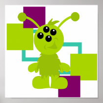 Little Monster Alien Creature posters