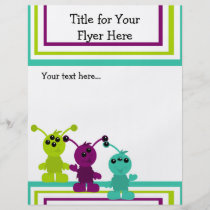 Little Monster Alien Creatures flyers