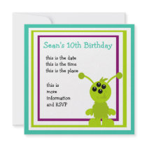 Little Monster Alien Creatures invitations by candystore Little Monster Alien Creatures invitations