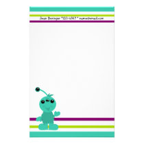 Little Monster Alien Creatures stationery