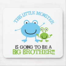 Little Monster Big Brother T-shirt Mouse Pad