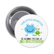 Little Monster Big Brother T-shirt Pinback Button