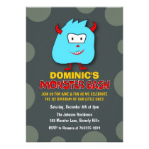 Little Monster Birthday Bash invitations