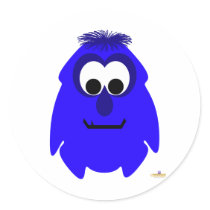 Little Monster Bobby Bright Stickers
