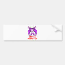 little monster bumper sticker