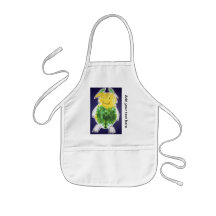 Little Monster - portrait template design Apron