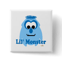 Little Monster Surfer Dude Lil' Monster buttons by charactercraze Little Monster Surfer Dude Lil' Monster buttons