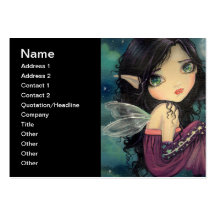 Little Moon Big-Eye Fairy Fantasy Art Business Card