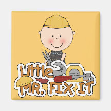 Little Mr. Fix It - Pliers T-shirts and Gifts Fridge Magnets