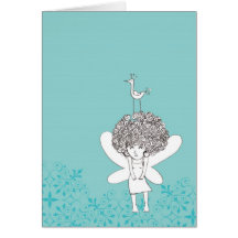 Little muse greeting card