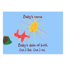 Little nest pocket birth announcement photo card business card templates