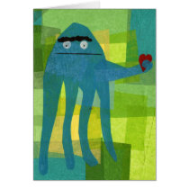 Little Octopus Birthday Greeting cards