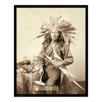 Little, Oglala Leader at Wounded Knee SD 1890 Print