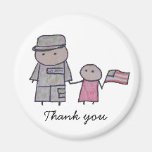 Little One military magnet