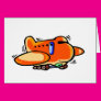 Little Orange Plane Card Little Orange Plane Card