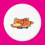 Little Orange Plane Magnets