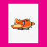 Little Orange Plane Postcard Little Orange Plane Postcard