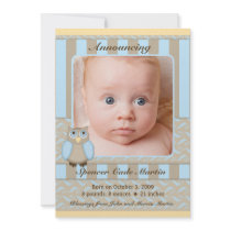 Little Owl Birth Announcement