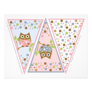Little Owls Banner Custom Letterhead