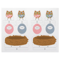 Little Owls Playset Personalized Letterhead