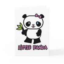 Little Panda Greeting Card