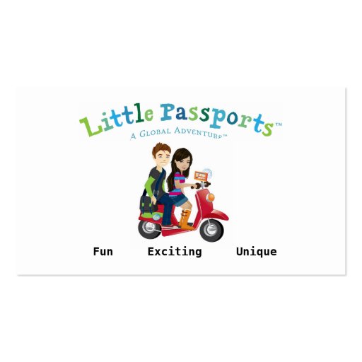 Little Passports Agent's Business Card (back side)