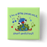 Little Peacock Short and Stout buttons