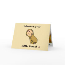 Little Peanut Birth Announcement cards by SweetRascal Little Peanut Birth Announcement cards