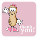 Little Peanut (Pink) Thank You Sticker