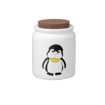 Little Penguin Jar Candy Dishes