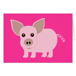 Little Piggie card