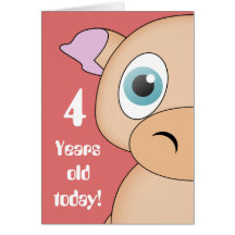 Little Piggy Birthday Card
