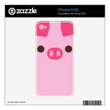 Little Piggy Decals For iPhone 4S