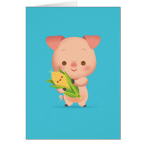 Little Piggy Notecard cards