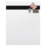 little piggy went to market cartoon personalized letterhead