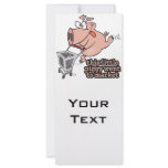 little piggy went to market cartoon customized rack card