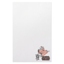 little piggy went to market cartoon custom stationery