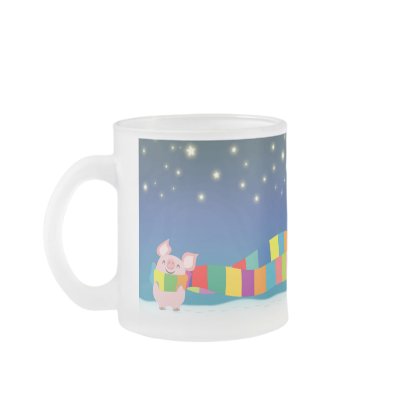 Little Pig's Christmas mug by Lioness_Graphics